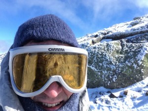 photo of David near the summit