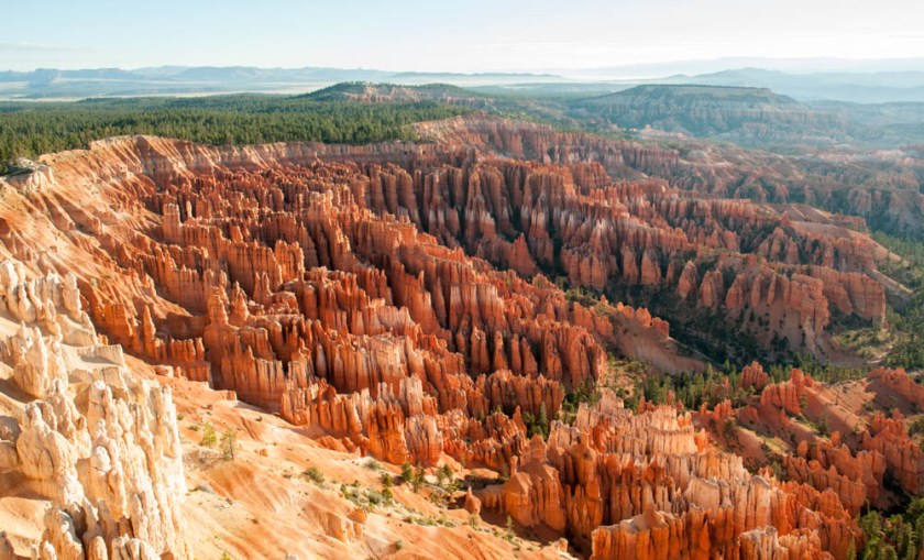 Bryce Canyon Amphitheatre from Inspiration Point, early morning.