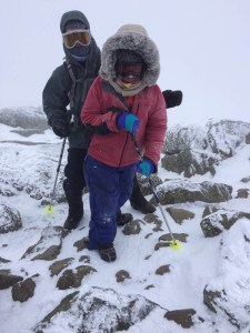 photo of David and Andy on the summit of Mount Moosilauke.