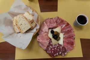 A delicious lunch from one of the Shops in Mercato Centrale