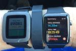 Pebble Time, Fitbit Flex, and Apple Watch.