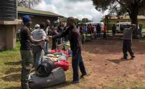 Porter check-in at Londorosi Gate