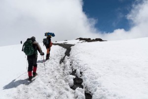 Ken on the final stretch from Stella Point to the summit.