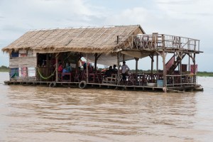 A bar in the Floating Village near Siem Reap, Cambodia.