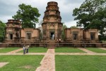 Prasat Kravan - small Angkor-area Hindu temple from 10th century. Five towers, made of brick and sandstone.