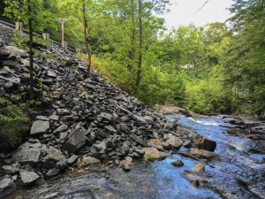 Rip-rap repair of Dorchester road.