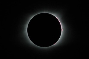 Total solar eclipse viewed from South Carolina.