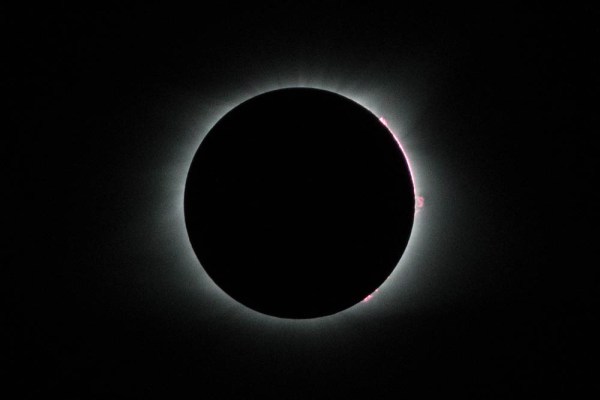 Total solar eclipse viewed from South Carolina.