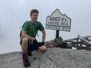 David on the summit of Whiteface.