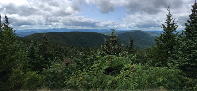 View from the outlook near the summit of Hunter Mountain.