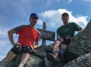 David and Jon on the summit of North Brother.