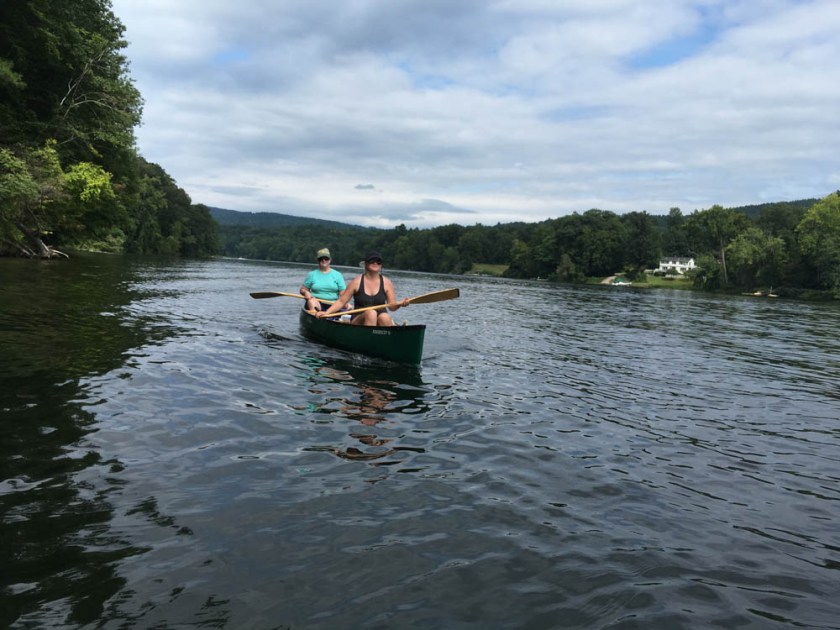 Pam and Mara on our annual canoe trip.