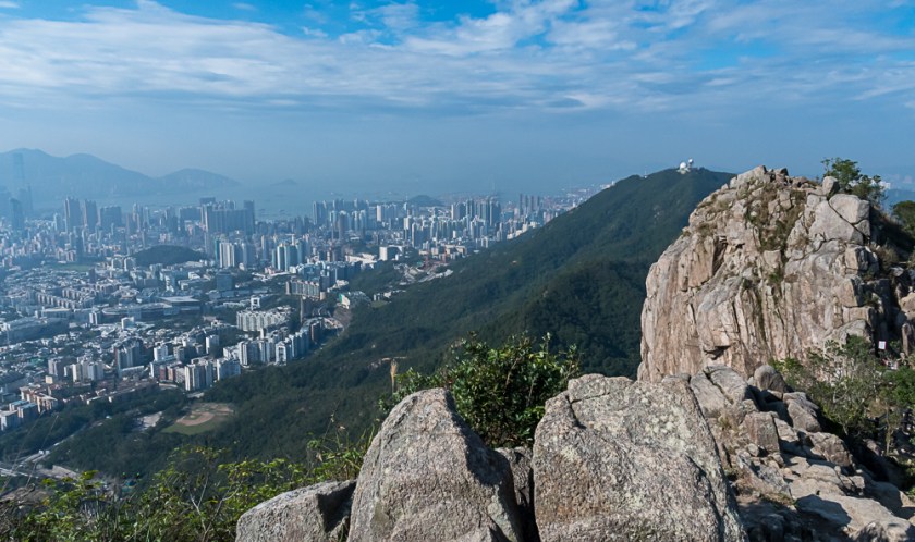 View of Hong Kong from the top of Lion's Rock.