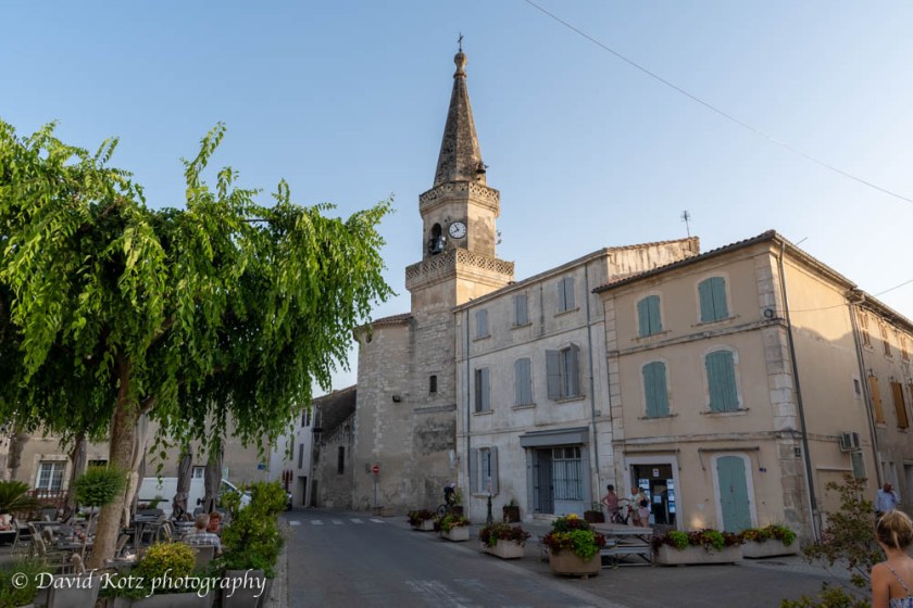 Church in the center of Maillane, Provence.
