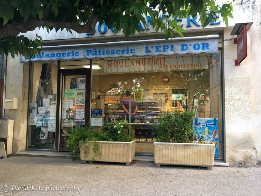 Boulangerie in Maillane, Provence.