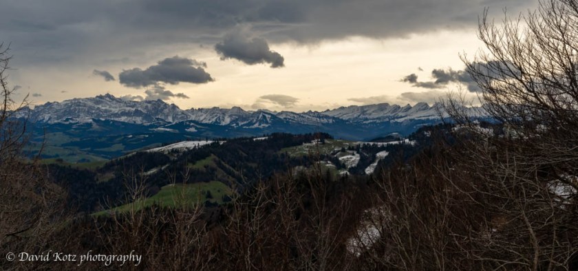 View of the Glarusalps from the summit of Schnebelhorn.
