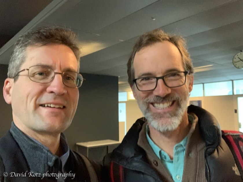 David with Christian Kull '91 in Lausanne.