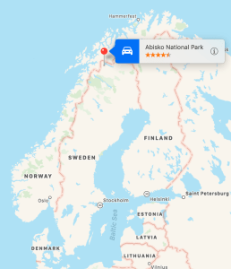Abisko National Park location