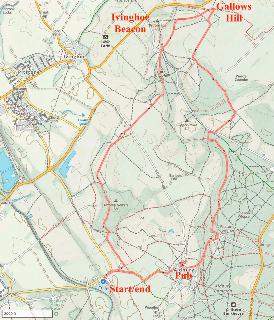 map of our route