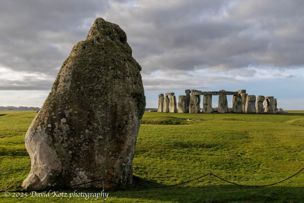 Stonehenge seen from beside the "heel stone"